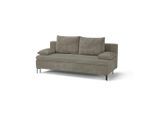Mid.you , Hellbraun , Textil , Füllung: Polyetherschaumkern,Polyetherschaumkern , 200x96x93 cm , Made in EU , Wohnzimmer, Sofas & Couches, Schlafsofas, Schlafsofas