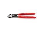 KNIPEX 74 21 250 Kraft-Seitenschneider mit Kunststoff überzogen schwarz atramentiert 250 mm)