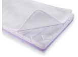Matratzenauflage TRÄUMELAND "Airsafe 3D-Nässeschutzauflage, 40x50, 90x200 cm und weiteren Größen", weiß, B:120cm H:1cm L:200cm, Bezug (oben): 100% Polyester. Bezug (unten): 100% Baumwolle, Matratzenzubehör, wasserdicht, Allergiker geeignet (Hausstauballergiker), wasserdicht