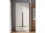 Kleiderschrank HOME AFFAIRE "Spirit Kleiderschrank mit Schublade und Stauraum", kaschmir, B:90,2cm H:192,9cm T:51cm, FSC-zertifizierter Holzwerkstoff, Schränke, Kleiderschrank, Mit schwarzen Metallgriffen und 2 Kleiderstangen