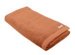 Badetuch TOM TAILOR HOME "COLOR BATH", rot (schwarz coral), B:80cm L:200cm, Frottier, Frottier, Handtücher, Badetuch, 100% Baumwolle, 80x200 cm, uni, große Farbauswahl