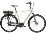 E-Bike KROSS "E-Citybike Sentio Hybrid 4.0 28 Zoll grün - Shimano Mittelmotor" Gr. 56, grün (grün, schwarz), Elektrofahrräder, Herren, 56cm, 28 Zoll (71,12cm), SHIMANO 36 V/250 W, Mittelmotor DU-E500