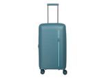 Hartschalen-Trolley TRAVELITE "ROOMER Trunk Reisekoffer Hartschale", Gr. B/H/T: 37cm x 66cm x 29cm 66 l, blau (aqua), Polypropylen, unifarben, Koffer, TSA-Schloss – robustes Reisegepäck im Trunk-Design