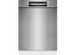 BOSCH Unterbaugeschirrspüler "SMU4EAS28E", Energieeffizienz: A, silber (gebürsteter stahl), B:59,8cm H:81,5cm T:57,3cm, Geschirrspüler, Automatische Türöffnung für Effizienz, flexible Körbe & Schubladen, Unterbaugeschirrspüler