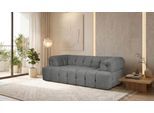 2-Sitzer HOME AFFAIRE "APERIRE Design-Sofa, moderne Steppung, Breite 180 cm", anthrazit, B:180cm H:77cm T:100cm, 100% Polyester, Sofas, 2-Sitzer, mit Wellenunterfederung, gemütlich und modern, komfortables Sitzgefühl