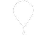 Kette mit Anhänger JOBO "dreieckig zulaufend 46 Zirkonia", silber 925, Halsketten, Damen, Silber 925 (Sterlingsilber), L: 45, 925 Silber 45 cm