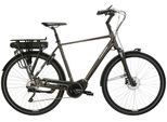 E-Bike KROSS "E-Citybike Sentio Hybrid 3.0 28 Zoll braun - Shimano Mittelmotor" Gr. 61, braun (braun, schwarz), Elektrofahrräder, Herren, 61cm, 28 Zoll (71,12cm), E-Bike, SHIMANO 36 V/250 W, Mittelmotor DU-E500