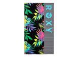 Badeponcho ROXY "Rg Cold Water", Damen, bunt (anthrazit aquarella active rg), Obermaterial: 100% Baumwolle., Hausmäntel Badeponcho