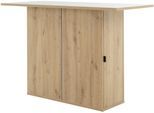 Küchentisch GAMI "Boreal", artisan eiche nachbildung, uni grege melamine, artisan eiche nachbildung, uni grege melamine, B:136cm H:90cm T:62cm, Tische, Küchentisch, Eine praktische Kücheninsel mit Stauraum
