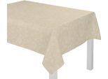 Tischdecke ADAM "Flower Cuvée" Gr. 5, beige (naturweiß), Ø:145cm, Bio-Baumwolle, Tischdecken, Tischdecke, aus 100% Bio-Baumwolle