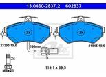 ATE Bremsensatz, Scheibenbremse 142042877 Vorderachse belüftet 280mm 22mm für VAG
