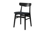 Esszimmerstuhl HAMMEL FURNITURE "Mosbøl, Stuhl, Massivholz mit gepolstertem Sitz – robust & komfortabel", schwarz (, schwarz, schwarz, dunkelgrau), B:48cm H:79cm T:46cm, Massivholz, Stoff, Stühle, Esszimmerstuhl, Massivholz, gepolsterte Sitzfläche, versch. Farbvarianten