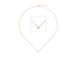 Kette mit Anhänger JOBO "mit Diaman Brillant t zierlich", gold (gelbgold 750), Halsketten, Damen, Diamanten Gelbgold 750 Weißgold 750, L: 45, Diamanten, Gelbgold 750, Weißgold 750, 18 Karat 750 Gold bicolor