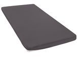Spannbettlaken OTTO HOME "Topper Basic, in Gr. 90x200, 140x200 oder 180x200 cm", anthrazit, B:200cm L:200cm, Baumwoll-Jersey, Obermaterial: 100% Baumwolle, Bettlaken, Spannbettlaken, Baumwolle, Matratzen bis 8 cm Höhe, Bettlaken, Spannbetttuch, Laken