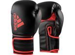 Boxhandschuhe ADIDAS PERFORMANCE "Hybrid 80" Gr. 14, rot (schwarz, rot), Boxhandschuhe, 14 14, Obermaterial: 100% Kunstleder, Boxhandschuhe