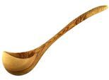 Schöpflöffel OLIVENHOLZ-ERLEBEN "Suppenkelle aus naturbelassenem Olivenholz", braun (holzfarben), L: 30cm, Massivholz, Kochlöffel, Schöpflöffel, Länge 30 cm, Naturprodukt, geschmacksneutral