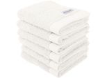 Gästehandtuch TOM TAILOR HOME "COLOR BATH", weiß (crisp weiß), B:30cm L:50cm, Frottier, Frottier, Handtücher, Gästehandtuch, 100% Baumwolle, 30x50 cm, uni, große Farbauswahl