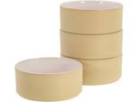 Schale CREATABLE "Futuro", beige (sand, weiß), H:6cm Ø:14cm, Steinzeug, Schüsseln, Schale, Müslischale, Salatschale, Snackschale, Dipschale, Ø 14 cm