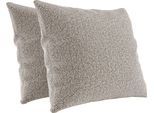 Sofakissen HOME AFFAIRE "Viva", beige (linen), B:50cm H:50cm T:8cm, 100% Polyester, Polsterauflagen, Sofakissen, 2er Kissen-Set wahlweise in zwei Größen