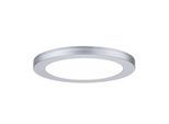 PAULMANN LED Einbauleuchte "2in1 Cover-it rund 225mm 16,5W 1200lm 4000K Chrom matt", grau (chromfarben), 1, Ø 22,5cm H: 1,9cm, 1 Stk., Leuchten, Einbaupanel, LED Einbauleuchte