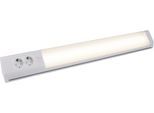 HEITRONIC Lichtleiste "Bonn", silber (silberfarben), 1, H: 8,5cm, 1 Stk., Leuchten, Küchenlampe,Küchenbeleuchtung,+ zwei Steckdosen, integrierter Schalter, Lichtleiste