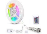 B.K.LICHT LED-Streifen "Lucilla", weiß, Gesamtlänge 3m, Lichterketten, LED Band, RGB, Fernbedienung, selbstklebend, Farbwechsel, kürzbar, LED-Streifen