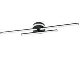 EGLO LED Deckenleuchte "VASCELLA 1 Deckenlampe - Stahl - LED - 20W - IP20", schwarz, 1, H: 7cm, 1 Stk., Leuchten, Wohzimmerlampe, Esszimmerlampe, Flur, Schlafzimmer, L72 x B14 x H7 cm, LED Deckenleuchte