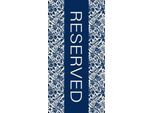 Strandtuch EGERIA "Reserved", blau, B:75cm L:150cm, Velours, Baumwolle, Handtücher, Strandtuch, 75x150 cm, Velours