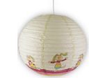 NIERMANN Hängeleuchte "Papier-Pendelleuchte Rainbow Rabbit", bunt, 1, Ø 40cm H: 40cm, 1 Stk., Leuchten, Kinderzimmer, Kinderlampe, Hängeleuchte