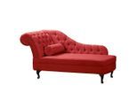 Livetastic , Rot , Textil , Buche , Füllung: Komfortschaum, Silikon , 185x93x75 cm , FSC 100%, Made in Europe, Made in EU , Wohnzimmer, Sofas & Couches, Relaxliegen & Récamièren, Récamièren & Ottomanen