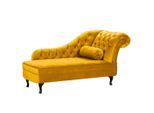 Livetastic , Senfgelb , Textil , Buche , Füllung: Komfortschaum, Silikon , 185x93x75 cm , Made in EU, Made in Europe, FSC 100% , Wohnzimmer, Sofas & Couches, Relaxliegen & Récamièren, Récamièren & Ottomanen