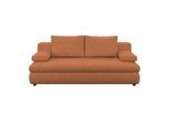 Möbelix , Terracotta , Holz, Kunststoff, Textil , Tanne , massiv, teilmassiv, Sperrholz , Füllung: Schaumstoffflocken,Schaumstoffflocken , 205x72x100 cm , DIN EN ISO 14001, DIN EN ISO 9001 ,