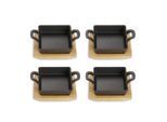 Echtwerk , Schwarz , Metall , 0,25 l , quadratisch , 12.6x3.6x18.5 cm , kratzfest , Kochen & Essen, Pfannen, Pfannensets