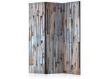 artgeist , Mehrfarbig , Holz, Textil , Kiefer , massiv , Abstraktes , 135x172x3 cm , Motiv auf Vorder- und Rückseite , Kleinmöbel, Paravents