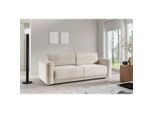 Livetastic , Creme , Textil , Füllung: Polyurethan (Pur), Silikon , 252x93x167 cm , Made in EU ,