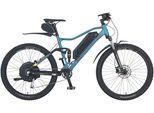 E-Bike PROPHETE "Graveler" Gr. 48, blau (petrol, schwarz), Elektrofahrräder, 48cm, 27,5 Zoll (69,85cm), E-Bike, Pedelec, Elektrofahrrad für Damen u. Herren, MTB