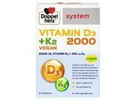 DOPPELHERZ Vitamin D3 2000+K2 system Tabletten 60 St