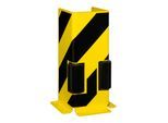 Moravia Anfahrschutz U-Profil mit Leitrolle schwarz/gelb 400 x 160 x 6 mm (197.22.021)