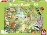 Puzzle SCHMIDT SPIELE "Tiere im Wald", bunt, Puzzles, Kinder, Pappe, Motiv