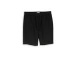 TOM TAILOR DENIM Herren TTRELAXED Shorts mit Leinenanteil, schwarz, Uni, Gr. M