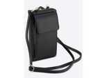 Handytasche HEINE, Damen, Gr. B/H/T: 10,5cm x 18,5cm x 3cm, blau (marine), Polyurethan, unifarben, Taschen