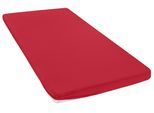 Spannbettlaken OTTO HOME "Topper Basic, in Gr. 90x200, 140x200 oder 180x200 cm", rot, B:140cm L:200cm, Microfaser-Jersey, Obermaterial: 100% Polyester, Bettlaken, Spannbettlaken, Baumwolle, Matratzen bis 8 cm Höhe, Bettlaken, Spannbetttuch, Laken