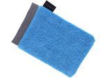 Waschlappen BUGATTI "Prato", blau (blau moon), B:30cm L:30cm, Frottier, Obermaterial: 100% Baumwolle, Handtücher, Waschlappen, Uni Farben, mit melierter Optik im Saum