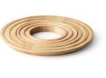 Topfuntersetzer CONTINENTA, braun (holzfarben), H:1,5cm Ø:21cm, Holzwerkstoff, Untersetzer, Topfuntersetzer, rund, Gummibaum Ø 21x1,5 cm