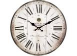 Wanduhr AMBIENTE HAUS "Antik Wanduhr 28cm", braun, B:28cm H:28cm T:5cm, Wanduhren, Wanduhr