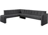 Essbank EXXPO - SOFA FASHION "Barista, bequem und elegant, hohe Bodenfreiheit", grau (anthrazith), B:265cm H:83cm T:199cm, Sitzbänke, Essbank, Eckbank Barista bequem und elegant, hochwertige Detailverarbeitung