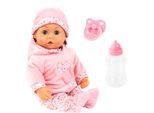 Babypuppe BAYER "First Words Baby, 38 cm, rosa", rosa, Puppen, Baby, Babypuppe, mit Schlafaugen und Babygeräuschen
