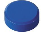 Rundmagnete MAUL, Kunststoff & Metall, Feinstruktur, Haftkraft 170 g, ø 15 x 7,5 mm, blau, 20 Stück