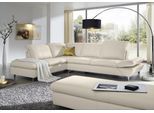 Ecksofa W.SCHILLIG "Taoo, elegant und zeitlos, bequem, L-Form, Breite 296cm", grau (grau z73), B:296cm H:84cm T:242cm, Longlife Xtra-Leder Z73: Naturwalkleder der Luxusklasse aus den erlesensten Rohhäuten. Hautstärke 1, 1 – 1, 3 mm, Sofas, Ecksofa, mit Sitziefenverstellung & Kopfteilverstellung