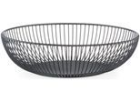 Obstschale ZELLER PRESENT, schwarz, H:8cm Ø:28cm, Metall, Schüsseln, Obstschale, in klarem Design